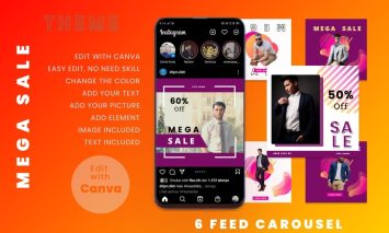 Template Canva Mega Sale